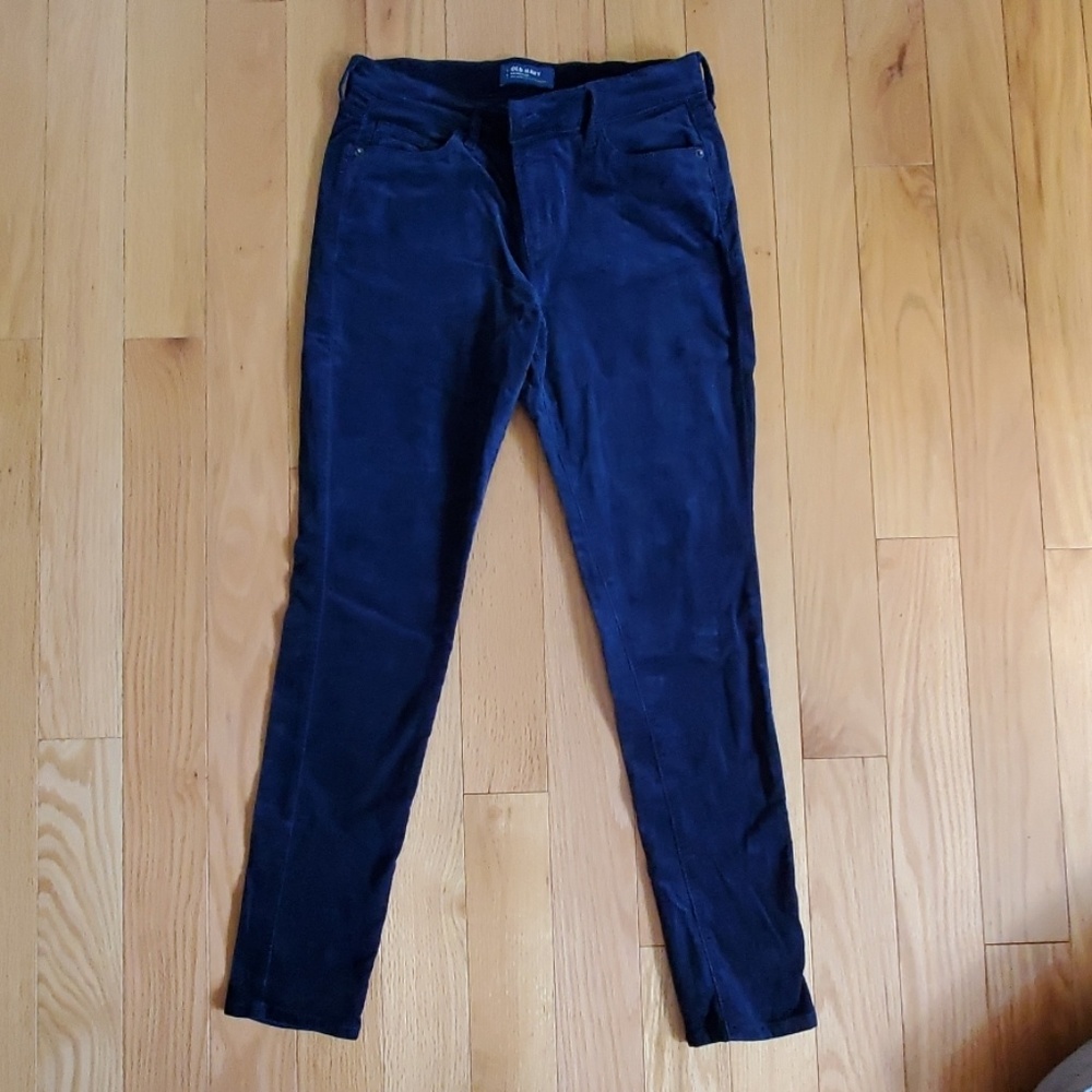 Velvet skinny jeans